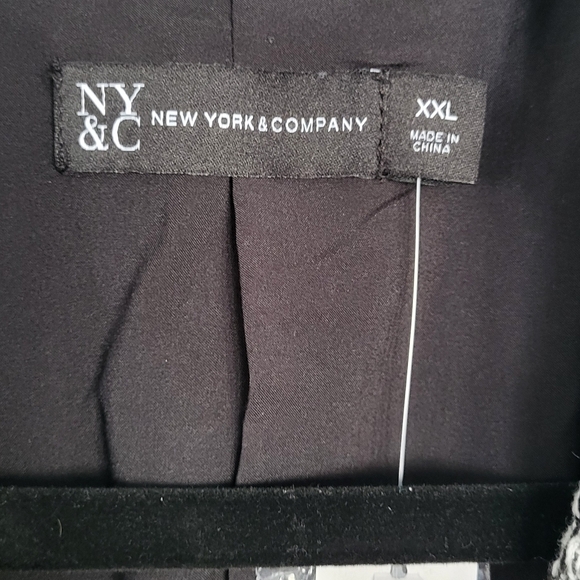 Ny & Co Long Sleeve Tweed Black & White Blazer - Picture 5 of 11